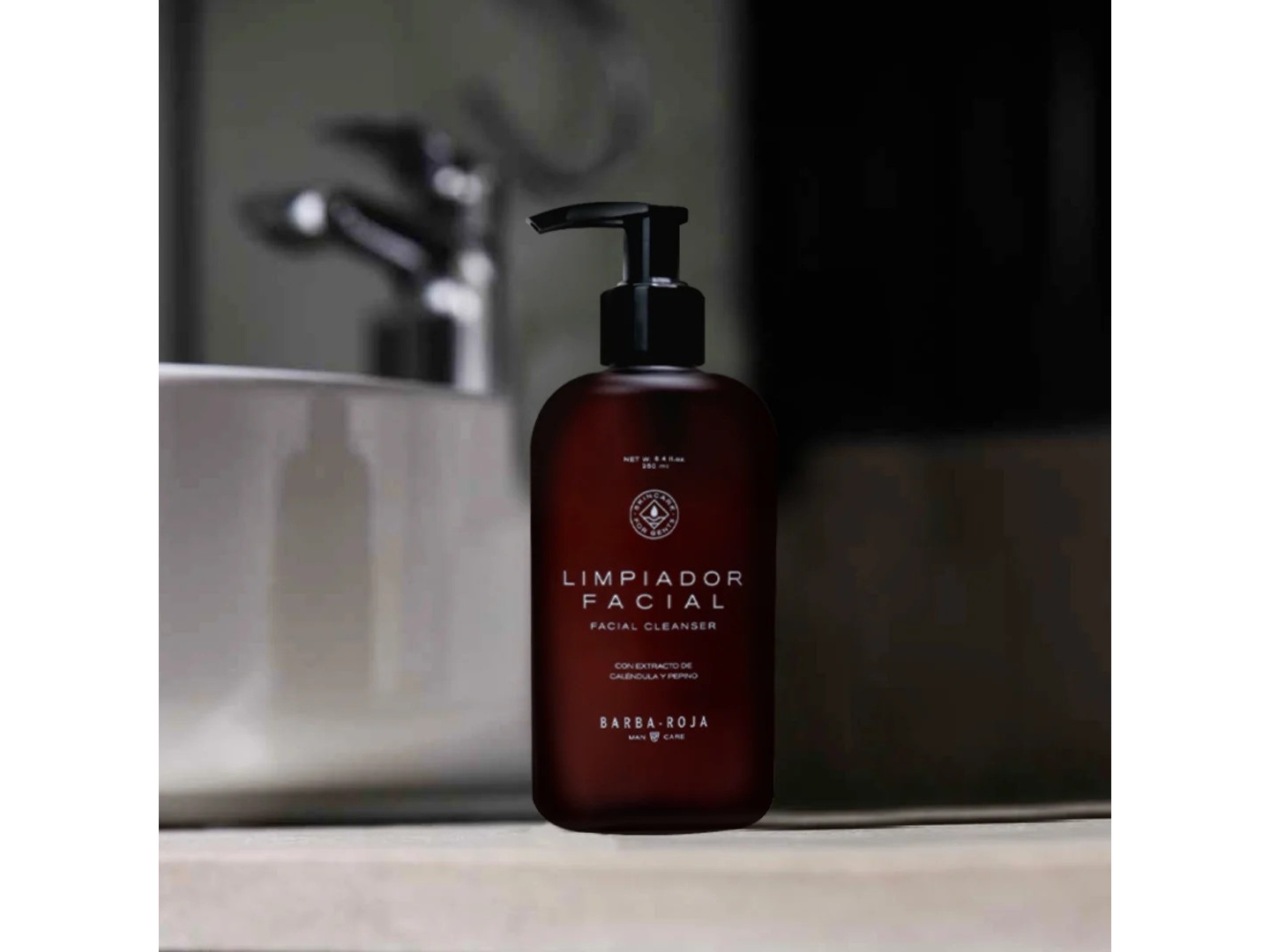Limpiador Facial de Barba Roja - Cuidado Masculino de Autor
